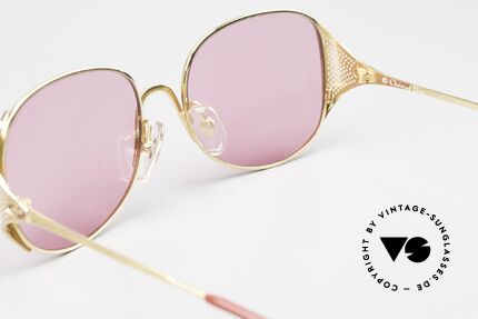 Christian Dior 2362 Damen Sonnenbrille In Pink, Sonnengläser sind ggf. durch optische austauschbar, Passend für Damen
