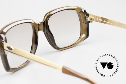Christian Dior 2102 Herren Sonnenbrille 70er, leicht braun getönte Sonnengläser (auch abends tragbar), Passend für Herren