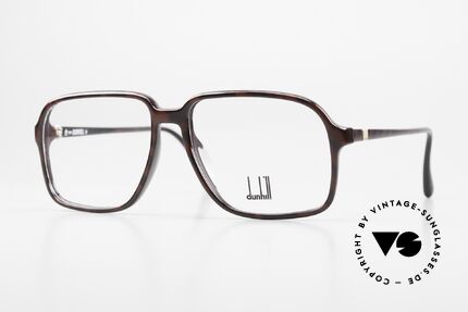 Dunhill 6110 Medium Size Optyl Fassung, sehr markante vintage Dunhill Herrenbrille von 1989, Passend für Herren