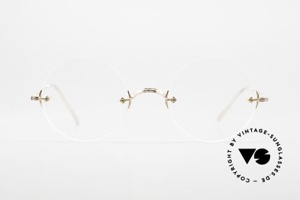 Gernot Lindner GL-RD34 RG Rosé Gold Veredelt, Modell aus der Lindner SILVER EYEWEAR Serie, Passend für Herren und Damen