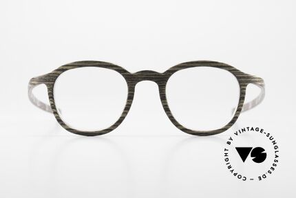 W-Eye 603 Echte Naturbrille Von 2015, tatsächlich gefertigt aus 0,5 mm starken Holzfolien, Passend für Herren und Damen