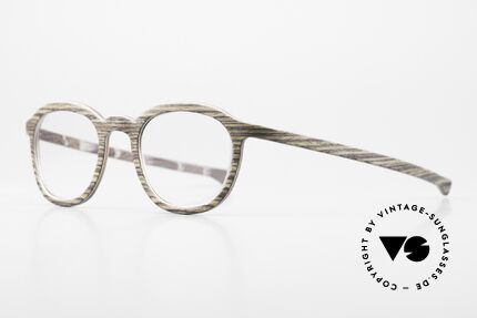 W-Eye 603 Echte Naturbrille Von 2015, dann mit Alufolien kombiniert; siehe www.w-eye.it, Passend für Herren und Damen