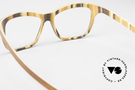 W-Eye 404 Unisex Holzbrille aus Italien, Größe: large, Passend für Herren und Damen