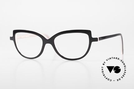 Anne Et Valentin Alaska Kunstvolle Designerbrille, Brille in zartrosa und schwarz von Anne & Valentin, Passend für Damen