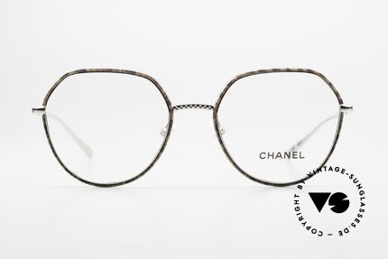 Chanel 2189 Designerbrille Luxus Damen, Fassung in silber und kastanienbraun; Damenbrille!, Passend für Damen