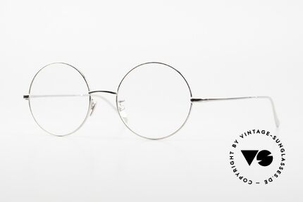 Gernot Lindner GL-304 Runde 925er Silber Brille, runde Gernot Lindner Brille, GL-304, Gr. 48-20, Passend für Herren und Damen