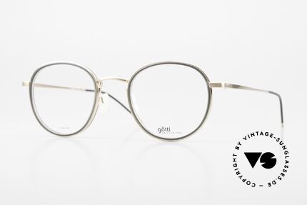 Götti Deek Pantobrille aus Titanium, Götti / Goetti Brille Deek, col. GLB-DTM, Gr. 49/22, Passend für Herren und Damen