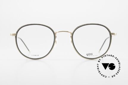 Götti Deek Pantobrille aus Titanium, eine superleichte Titanium-Fassung, made in Japan, Passend für Herren und Damen