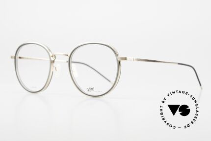 Götti Deek Pantobrille aus Titanium, fühlbare Spitzenqualität; zeitlos in Farbe und Form, Passend für Herren und Damen