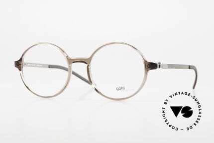 Götti Sedrin Zeitlos Bräunlich Silber, Götti / Goetti Brille Sedrin, col. DTB-S, Gr. 50/17, Passend für Herren und Damen