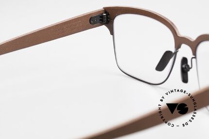 Lucas de Stael Minotaure M22 Herrenbrille Lederüberzug, diese Fassung ist beliebig verglasbar (gleitsichtfähig), Passend für Herren