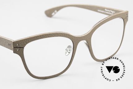 Lucas de Stael Monsieur Seguin 04 Brille Mit Echtem Ziegenleder, ungetragenes Modell von 2016; inklusive de Staël Etui, Passend für Herren und Damen