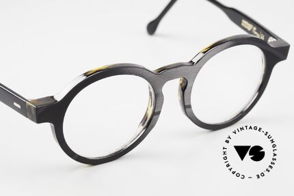 Vinylize Tristano Schallplatten Brille Aus Vinyl, handgefertigt in Budapest by Tipton, "VCH T01", Passend für Herren