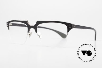 Lucas de Stael Minotaure Thin 15 Nylor-Brille Lederüberzug, Nylor-Modell mit Leder-Überzug (Connoisseur-Brille), Passend für Herren