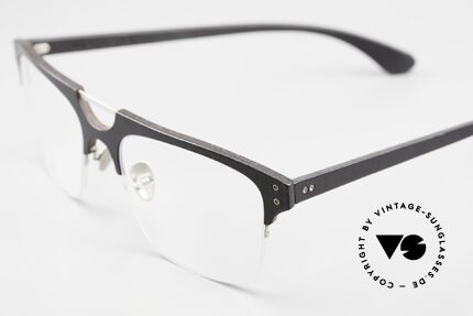 Lucas de Stael Minotaure Thin 15 Nylor-Brille Lederüberzug, Minotaure Collection mit adjustierbaren Nasenstegen, Passend für Herren