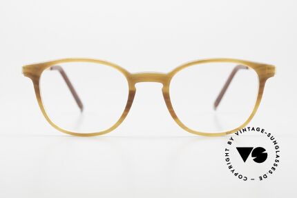 Hoffmann T8002 Luxusbrille Damen & Herren, einzigartige Naturhornbrille aus der Ti-Line Collection, Passend für Herren und Damen