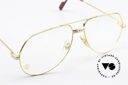 Cartier Vendome Santos - M Altes Original Von 1983, absolute Luxus-Fassung (22kt vergoldet) im Pilotenstil, Passend für Herren