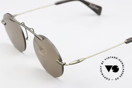 Yohji Yamamoto YY7011 Randlos Design Sonnenbrille, ausdrucksstarke Designer-Sonnenbrille mit Charakter, Passend für Herren und Damen