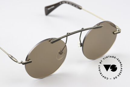 Yohji Yamamoto YY7011 Randlos Design Sonnenbrille, Größe: medium, Passend für Herren und Damen