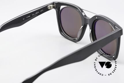 Yohji Yamamoto YY7008 Oversize Design Avantgarde, MATT-BRAUN verspiegelte Sonnengläser (100% UV), Passend für Damen