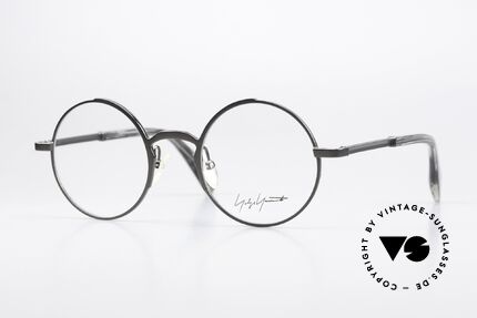 Yohji Yamamoto YY3007 Runde Brille Avantgarde, Yohji Yamamoto Brille, YY3007, Gr. 47/22, col 902, Passend für Herren und Damen