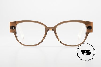 Anne Et Valentin Olympe Braun Pink Transluzid, Azetat-Brille von 'Anne Et Valentin' aus Toulouse, Passend für Damen