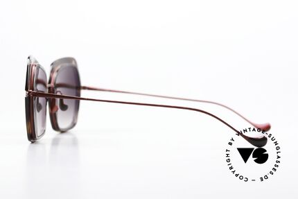 Caroline Abram Warda Damensonnenbrille 60er Stil, mit kräftigen Farben und sehr femininen Formen, Passend für Damen