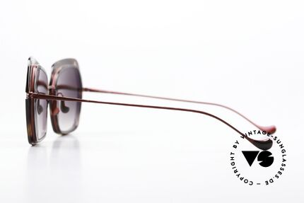 Caroline Abram Warda Damensonnenbrille 60er Stil, mit kräftigen Farben und sehr femininen Formen, Passend für Damen
