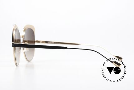 Caroline Abram X-Quise 1 Large Sixties Style Design, elegantes oversized Design in schwarz und gold, Passend für Damen