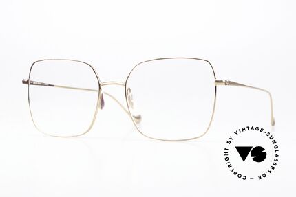 Caroline Abram Valeria Eckige Metallbrille Frauen Details