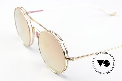 Caroline Abram Virginia Damenbrille mit Sonnen-Clip, sinnbildlich für den Sixites vintage Style Miamis, Passend für Damen