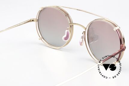 Caroline Abram Virginia Damenbrille mit Sonnen-Clip, auf 249€ reduziert (kleiner Kratzer rechter Bügel), Passend für Damen