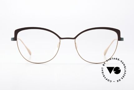 Caroline Abram Yoko Sehr Feminine Brille 60er Stil, eine zauberhafte Damen-Metallbrille aus Paris, Passend für Damen