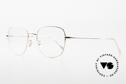 Gernot Lindner GL-302 925er Silber Brille Klassisch, gemacht aus 925er Silber & zusätzlich vergoldet, Passend für Herren und Damen
