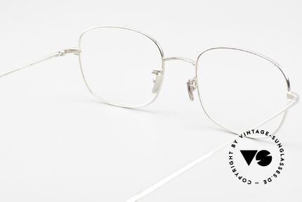 Gernot Lindner GL-301 Eckige Brille 925er Silber, ungetragenes Exemplar aus der 2019er Kollektion, Passend für Herren und Damen