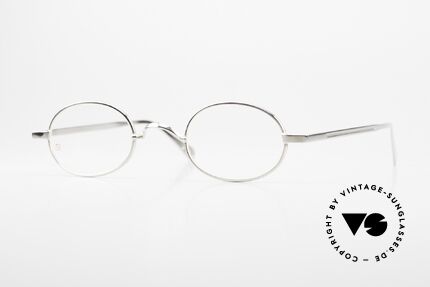 Gernot Lindner GL-I72 Ovale 925er Silberbrille, seit 2005 kreiert der Lunor-Gründer Silberbrillen, Passend für Herren und Damen