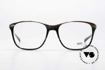 Götti Bogart Genuine Horn Brillenfassung, extrem seltenes Designerstück aus echtem Naturhorn, Passend für Herren und Damen