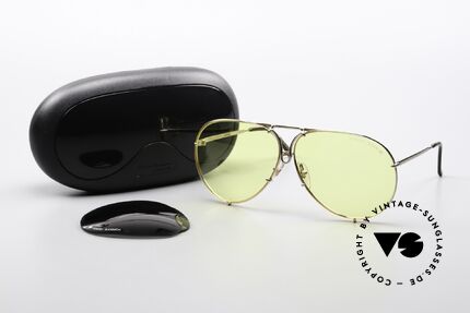 Porsche 5623 Ultra Rare Gelbe PD Gläser, KEINE Retro-Sonnenbrille; sondern das alte Original, Passend für Herren