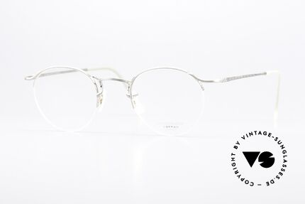 Oliver Peoples OP96 Pantobrille 1991 Nylor, halb rahmenlose Oliver Peoples Pantobrille von 1991, Passend für Herren und Damen