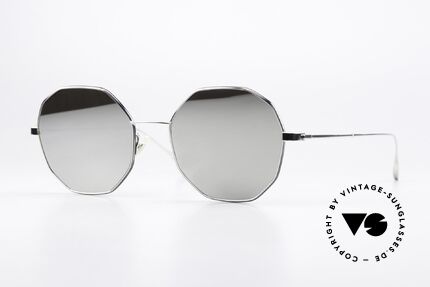 Yuichi Toyama US-013 Titan Silber Verspiegelt, Yuichi Toyama Sonnenbrille, US-013, Größe 54/19, Passend für Herren und Damen