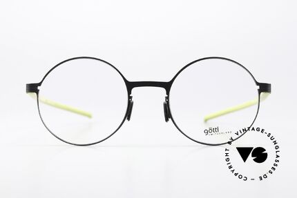 Götti Tamal Runde Titan Brillenfassung, superleichte Unisex Brillenfassung, made in Japan, Passend für Herren und Damen
