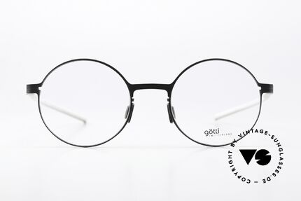 Götti Tamal Superleichte Runde Brille, superleichte Unisex Brillenfassung, made in Japan, Passend für Herren und Damen