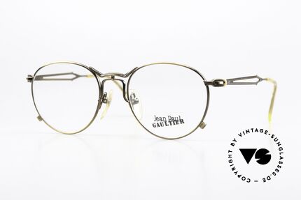 Jean Paul Gaultier 55-2177 Gebranntes Gold Rahmen 90er Details