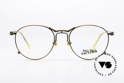Jean Paul Gaultier 55-2177 Gebranntes Gold Rahmen 90er, einzigartige Rahmenlackierung: 'metallic smoke gold', Passend für Herren und Damen