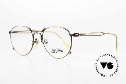 Jean Paul Gaultier 55-2177 Gebranntes Gold Rahmen 90er, von JPG auch genannt: "gebranntes Gold" / Antik-Gold, Passend für Herren und Damen