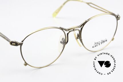 Jean Paul Gaultier 55-2177 Gebranntes Gold Rahmen 90er, KEINE RETRObrille; ein ORIGINAL von 1996; Gr. 51/19, Passend für Herren und Damen