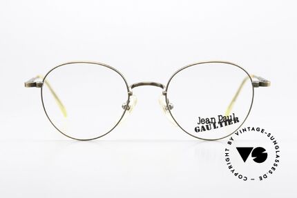 Jean Paul Gaultier 55-1174 Gebranntes JPG Gold Antik, einzigartige Rahmenlackierung: 'metallic smoke gold', Passend für Herren und Damen