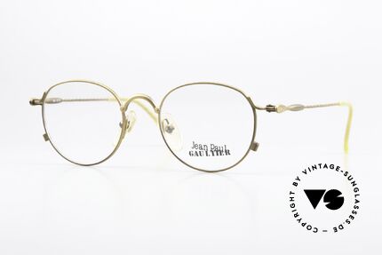 Jean Paul Gaultier 55-2172 Runde Vintage Brille 90er Details