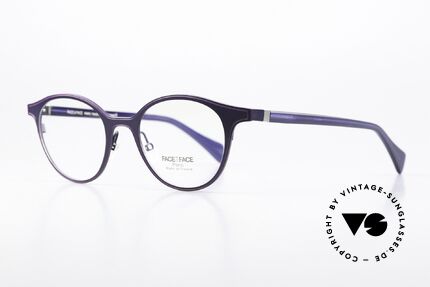 Face a Face Vicky 2 Sehr Interessante Damenbrille, Metallfront mit sehr feinen Linien, dezent koloriert, Passend für Damen