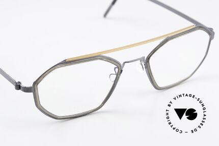 Lindberg 9756 Strip Titanium Interessante Farbkombination, ungetragenes Designerstück mit orig. Etui von Lindberg, Passend für Herren